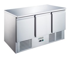 Холодильный стол GoodFood GF-S903TOP-HC, +2...+8С, 3 двери, Нерж сталь
